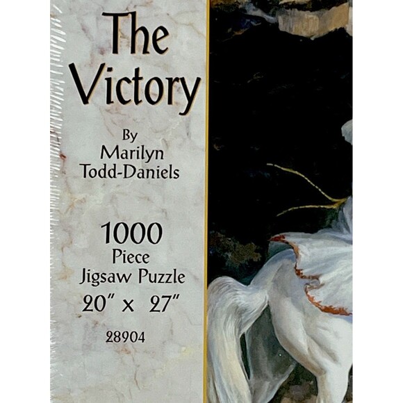 The Victory Jigsaw Puzzle SEALED Fantasy Dragon Slayer Made in USA SunsOut 20x27 - Picture 3 of 3